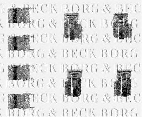 BORG & BECK BBK1028 Комплектуючі, колодки дискового гальма