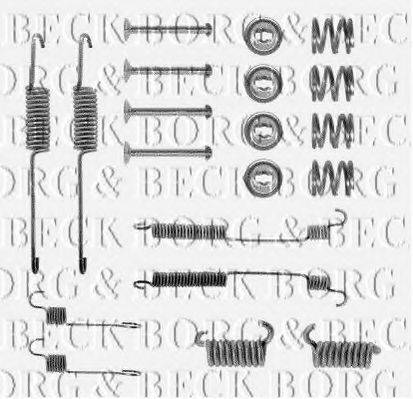 Комплектуючі, колодки дискового гальма BORG & BECK BBK6023 Комплектуючі, колодки дискового гальма BORG & BECK BBK6023