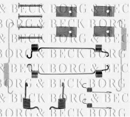 BORG & BECK BBK6025 Комплектуючі, колодки дискового гальма