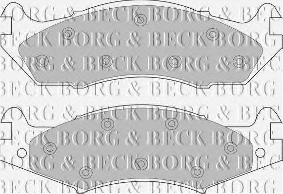 BORG & BECK BBP1566 Комплект гальмівних колодок, дискове гальмо