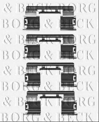 Комплектуючі, колодки дискового гальма BORG & BECK BBK1266 Комплектуючі, колодки дискового гальма BORG & BECK BBK1266