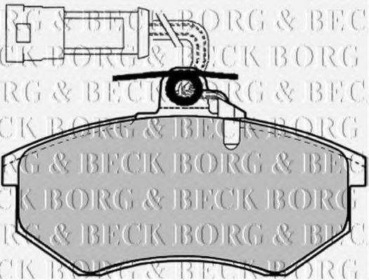 BORG & BECK BBP1066 Комплект гальмівних колодок, дискове гальмо