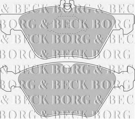 BORG & BECK BBP1393 Комплект гальмівних колодок, дискове гальмо