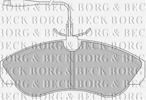 BORG & BECK BBP1430 Комплект гальмівних колодок, дискове гальмо