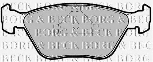 BORG & BECK BBP1475 Комплект гальмівних колодок, дискове гальмо