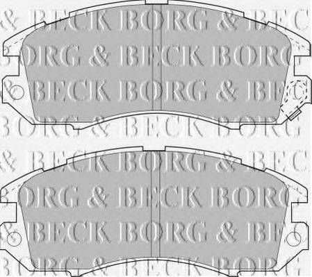 BORG & BECK BBP1480 Комплект гальмівних колодок, дискове гальмо