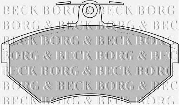 BORG & BECK BBP1607 Комплект гальмівних колодок, дискове гальмо