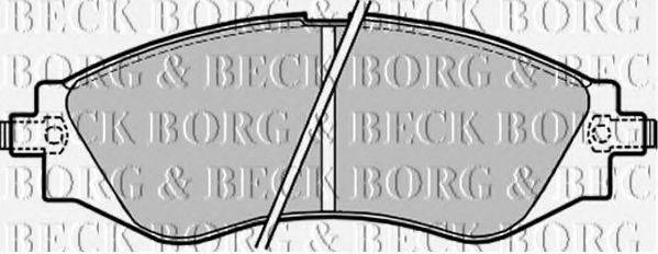 BORG & BECK BBP1642 Комплект гальмівних колодок, дискове гальмо