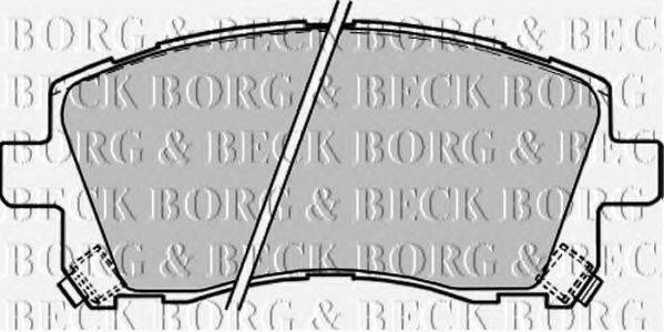 BORG & BECK BBP1680 Комплект гальмівних колодок, дискове гальмо