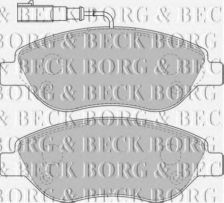 BORG & BECK BBP1754 Комплект гальмівних колодок, дискове гальмо