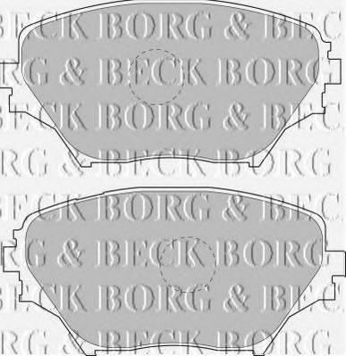 BORG & BECK BBP1803 Комплект гальмівних колодок, дискове гальмо