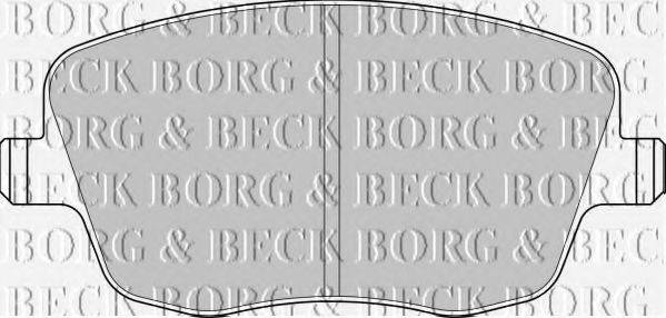 BORG & BECK BBP1825 Комплект гальмівних колодок, дискове гальмо