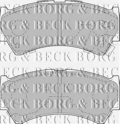 BORG & BECK BBP1827 Комплект гальмівних колодок, дискове гальмо