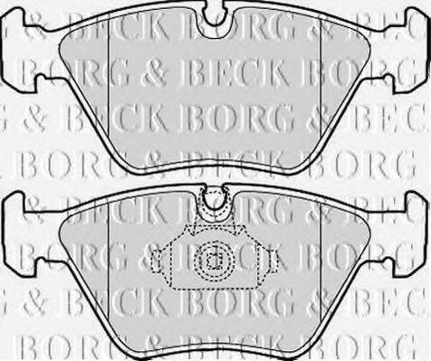 BORG & BECK BBP1843 Комплект гальмівних колодок, дискове гальмо