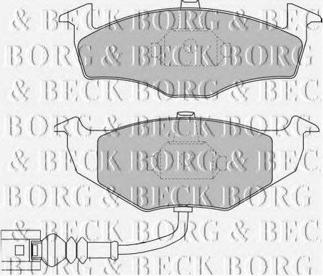 BORG & BECK BBP1846 Комплект гальмівних колодок, дискове гальмо