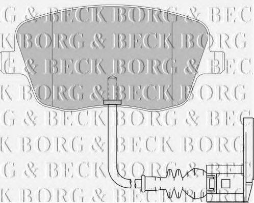 BORG & BECK BBP1855 Комплект гальмівних колодок, дискове гальмо