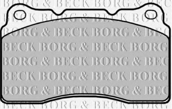 BORG & BECK BBP1873 Комплект гальмівних колодок, дискове гальмо