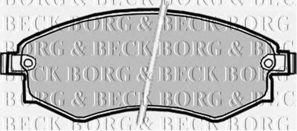 BORG & BECK BBP1913 Комплект гальмівних колодок, дискове гальмо