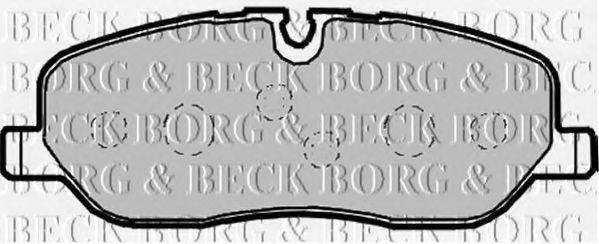 BORG & BECK BBP1929 Комплект гальмівних колодок, дискове гальмо