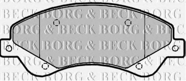 BORG & BECK BBP1965 Комплект гальмівних колодок, дискове гальмо