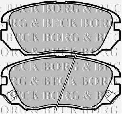 BORG & BECK BBP2048 Комплект гальмівних колодок, дискове гальмо