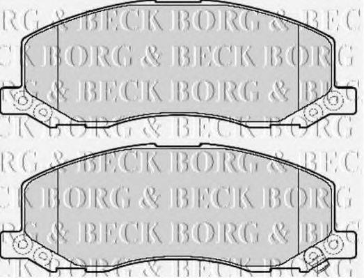 BORG & BECK BBP2106 Комплект гальмівних колодок, дискове гальмо