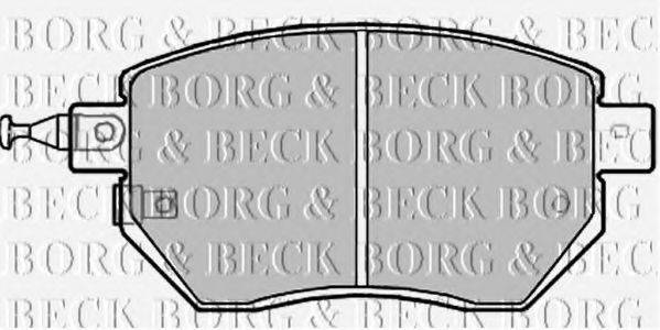 BORG & BECK BBP2172 Комплект гальмівних колодок, дискове гальмо