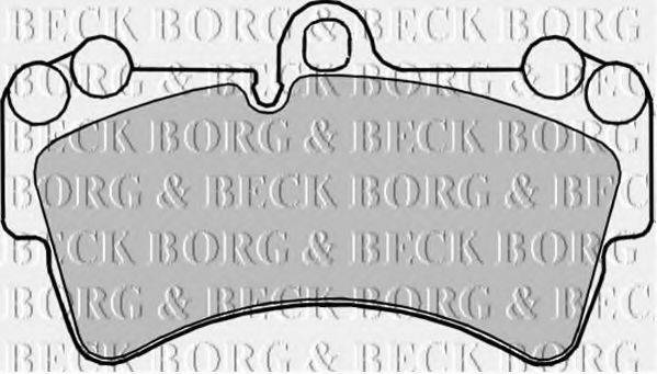 BORG & BECK BBP2236 Комплект гальмівних колодок, дискове гальмо