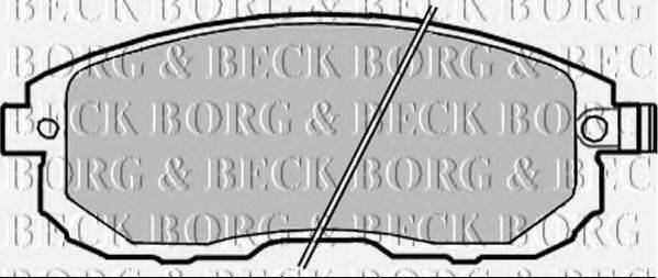 BORG & BECK BBP2282 Комплект гальмівних колодок, дискове гальмо