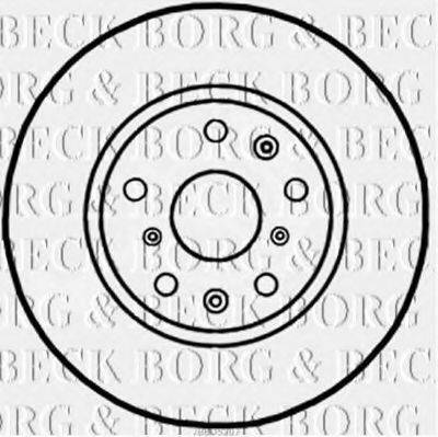 BORG & BECK BBD5207 гальмівний диск