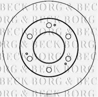 BORG & BECK BBD5213 гальмівний диск