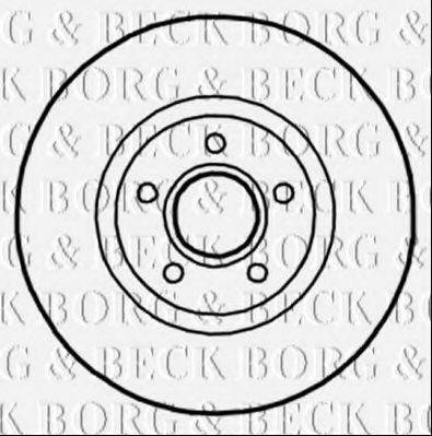 BORG & BECK BBD5305 гальмівний диск
