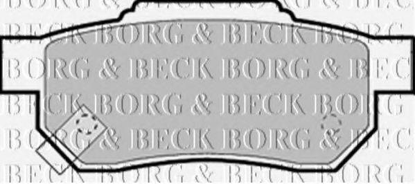 BORG & BECK BBP1453 Комплект гальмівних колодок, дискове гальмо