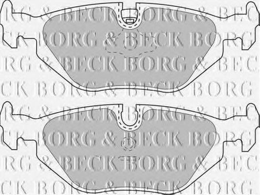 BORG & BECK BBP1493 Комплект гальмівних колодок, дискове гальмо