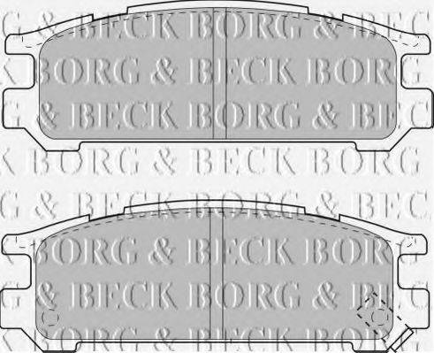 BORG & BECK BBP1508 Комплект гальмівних колодок, дискове гальмо