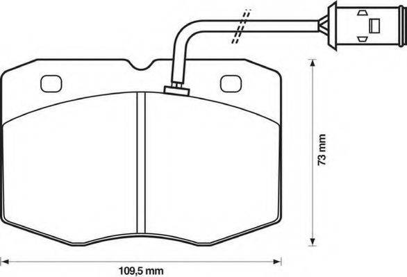 BRAKE ENGINEERING PA935 Комплект гальмівних колодок, дискове гальмо