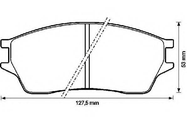 ROULUNDS BRAKING 658081 Комплект гальмівних колодок, дискове гальмо