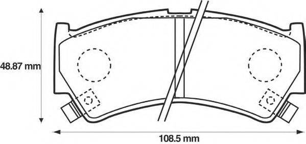 METZGER 181394 Комплект гальмівних колодок, дискове гальмо
