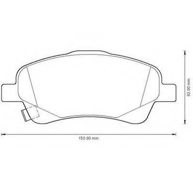 GALFER 2329700 Комплект гальмівних колодок, дискове гальмо