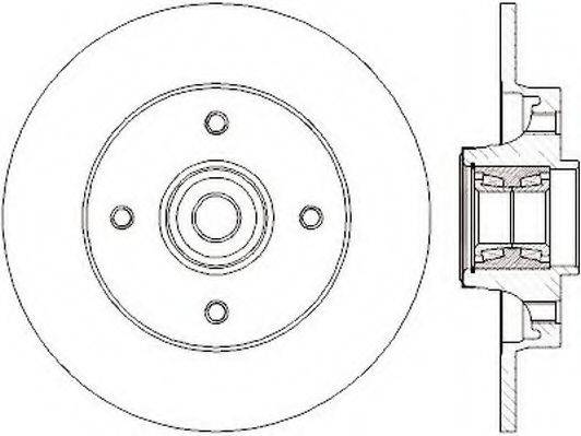 MGA D1671 гальмівний диск