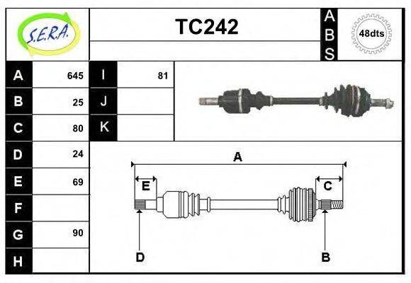 SERA TC242 Приводний вал