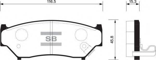 FI.BA FBP1584 Комплект гальмівних колодок, дискове гальмо