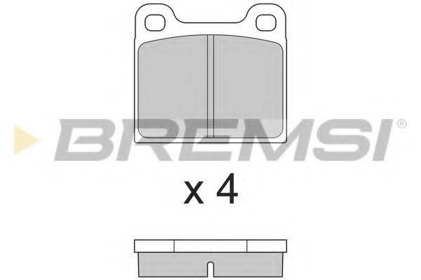 BREMSI 20173 Комплект гальмівних колодок, дискове гальмо
