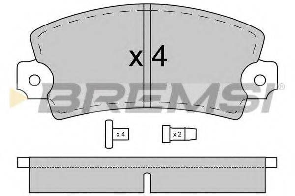 BREMSI 20139 Комплект гальмівних колодок, дискове гальмо