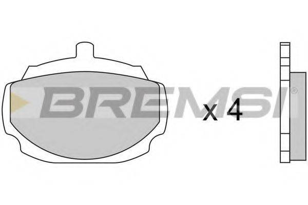 BREMSI 20037 Комплект гальмівних колодок, дискове гальмо