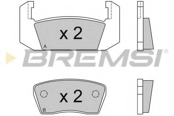 BREMSI 20131 Комплект гальмівних колодок, дискове гальмо