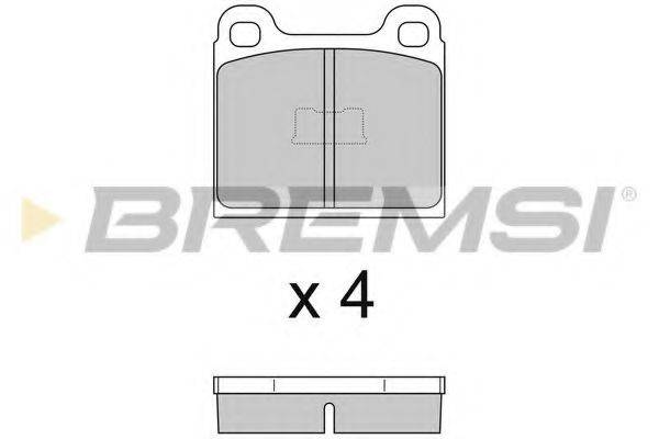 BREMSI 20228 Комплект гальмівних колодок, дискове гальмо