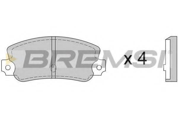 BREMSI 20293 Комплект гальмівних колодок, дискове гальмо