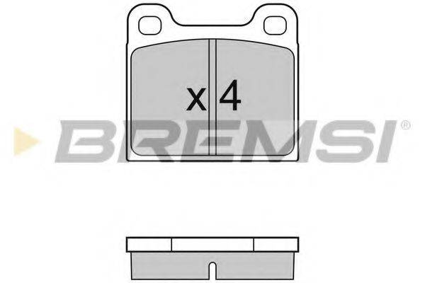 BREMSI 21035 Комплект гальмівних колодок, дискове гальмо
