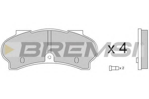 BREMSI 20367 Комплект гальмівних колодок, дискове гальмо